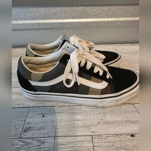 Vans Black and White And Camaflouge Sneakers